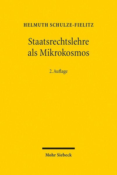 Produktbild: Staatsrechtslehre als Mikrokosmos
