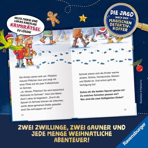Produktbild: Die Jagd nach dem magischen Detektivkoffer - Adventskalender: Geschenke in Gefahr!