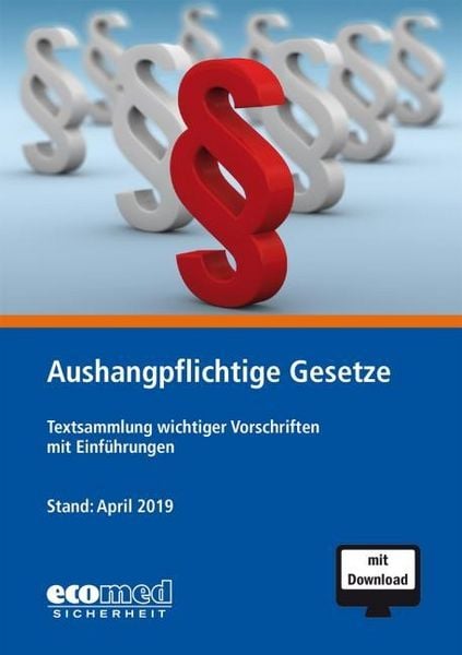 Produktbild: Aushangpflichtige Gesetze