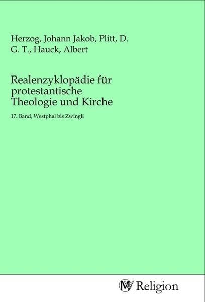 Produktbild: Realenzyklop&auml;die f&uuml;r protestantische Theologie und Kirche