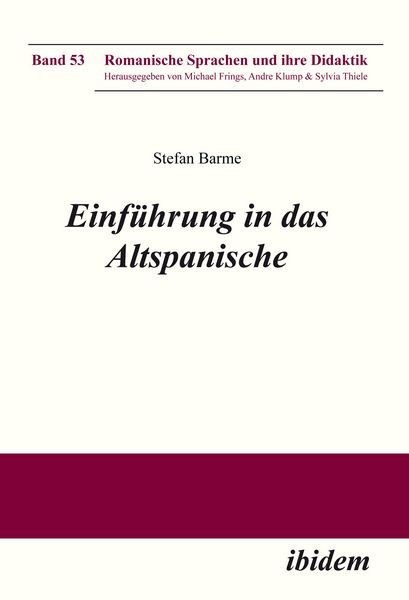 Produktbild: Einf&uuml;hrung in das Altspanische