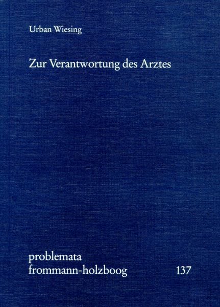 Produktbild: Zur Verantwortung des Arztes
