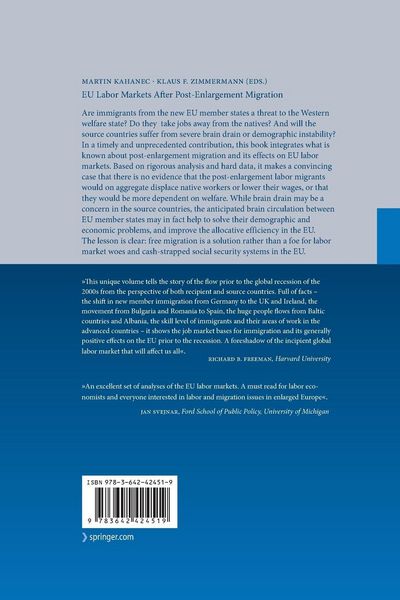 Produktbild: EU Labor Markets After Post-Enlargement Migration