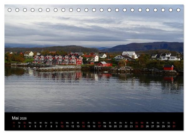 Produktbild: Impressionen von Norwegen entlang der Hurtigruten (Tischkalender 2026 DIN A5 quer), CALVENDO Monatskalender