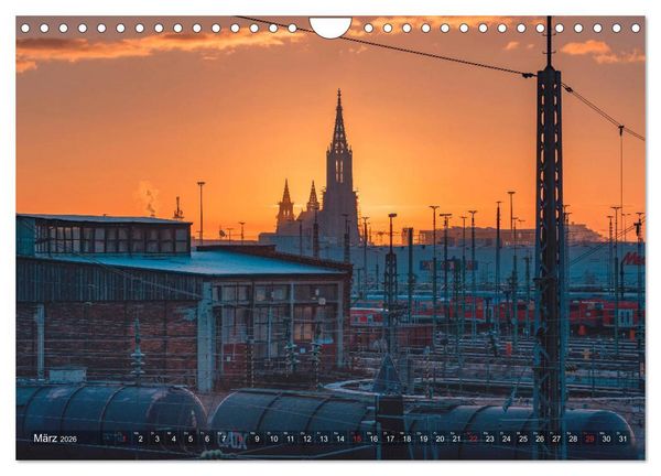 Produktbild: Ulm f&uuml;r Nachtspatzen (Wandkalender 2026 DIN A4 quer), CALVENDO Monatskalender