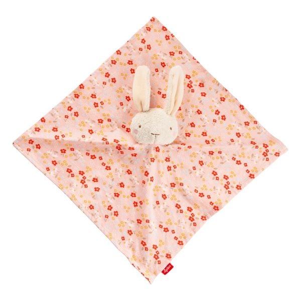 Produktbild: Sigikid 31274 - Baby Schnuffeltuch Hase, wei&szlig;/rosa/Blumenmuster, Farmhouse Family