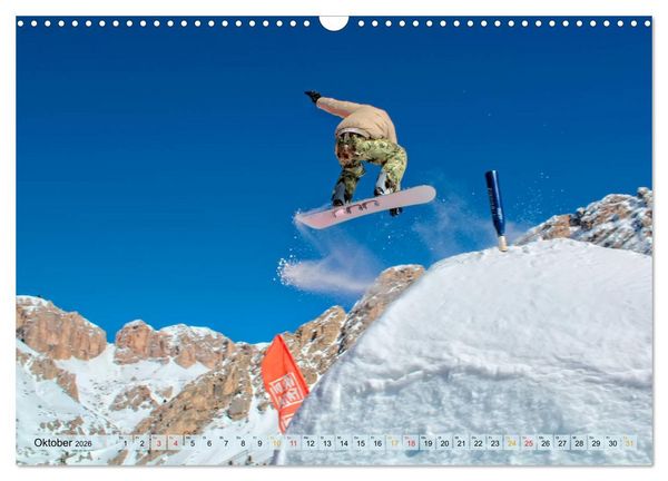 Produktbild: Snowboard - so cool (Wandkalender 2026 DIN A3 quer), CALVENDO Monatskalender