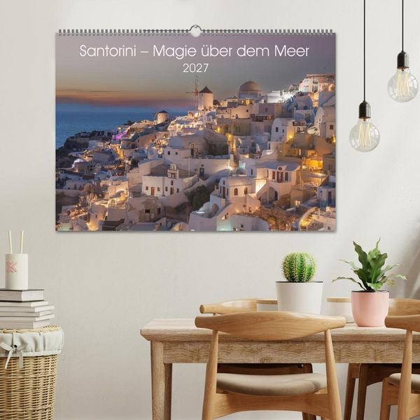 Produktbild: Santorini - Insel im Licht der &Auml;g&auml;is (Wandkalender 2027 DIN A2 quer), CALVENDO Monatskalender