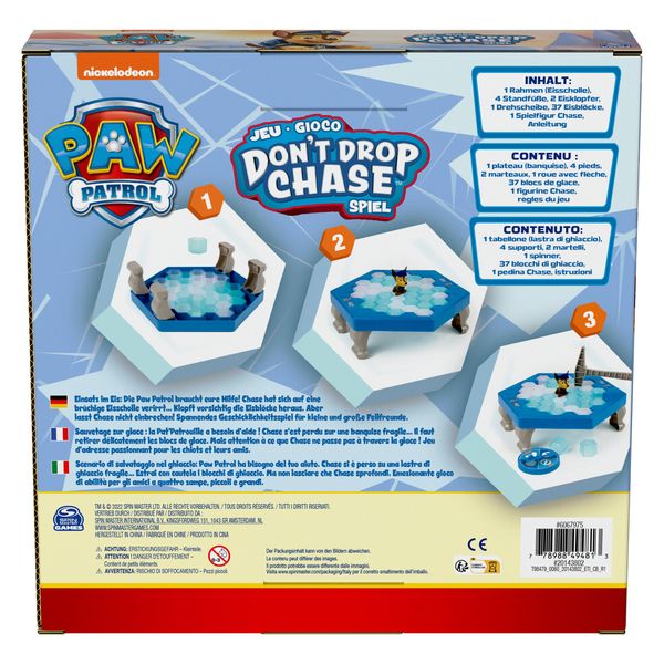 Produktbild: Spin Master Games PAW Patrol - Don&lsquo;t Drop Chase, actionreiches Abenteuerspiel f&uuml;r 2- 4 Fellfreunde ab 4 Jahren