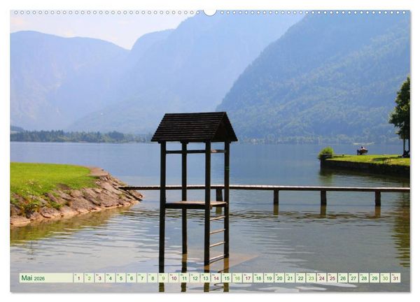 Produktbild: Hallstatt, Marktgemeinde am Hallst&auml;tter See (Wandkalender 2026 DIN A2 quer), CALVENDO Monatskalender
