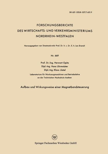 Produktbild: Aufbau und Wirkungsweise einer Magnetbandsteuerung