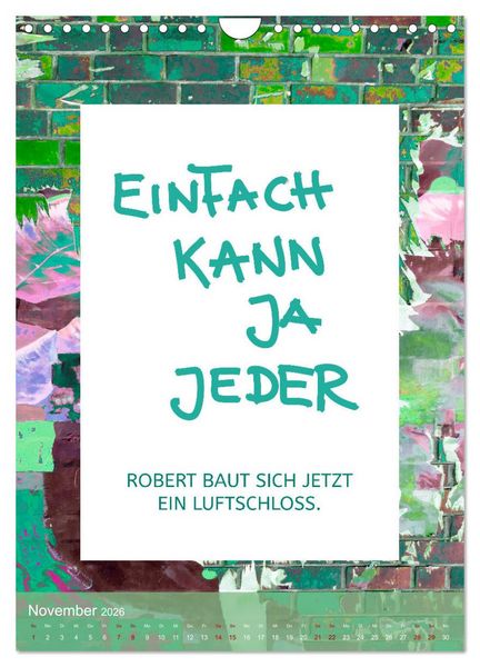 Produktbild: Lach du nur! - Flotte Spr&uuml;che schnell erkl&auml;rt (Wandkalender 2026 DIN A4 hoch), CALVENDO Monatskalender
