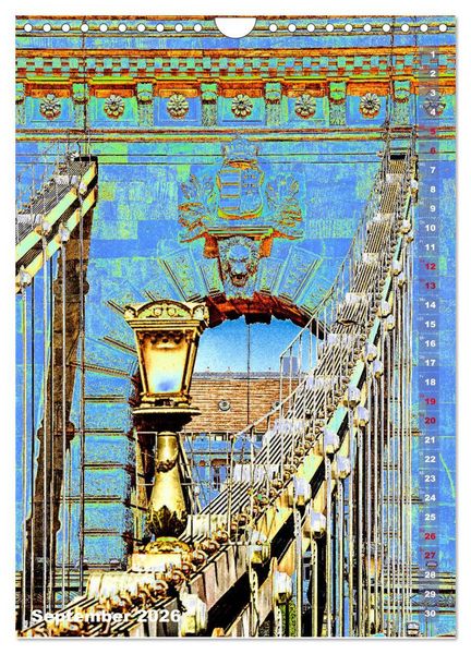 Produktbild: Budapest - K&uuml;nstlerische Fotografie (Wandkalender 2026 DIN A4 hoch), CALVENDO Monatskalender