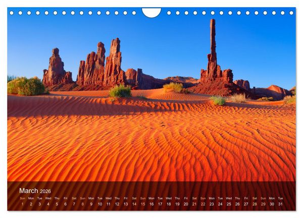 Produktbild: USA the wonderful Southwest (Wall Calendar 2026 DIN A4 landscape), CALVENDO 12 Month Wall Calendar