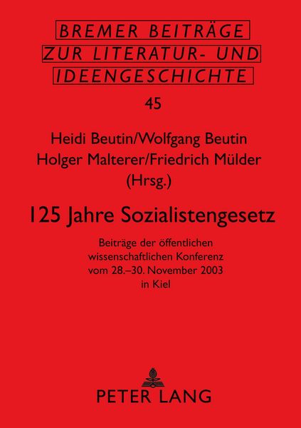 Produktbild: 125 Jahre Sozialistengesetz