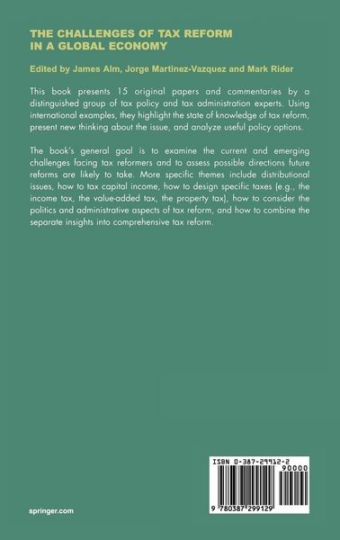 Produktbild: The Challenges of Tax Reform in a Global Economy