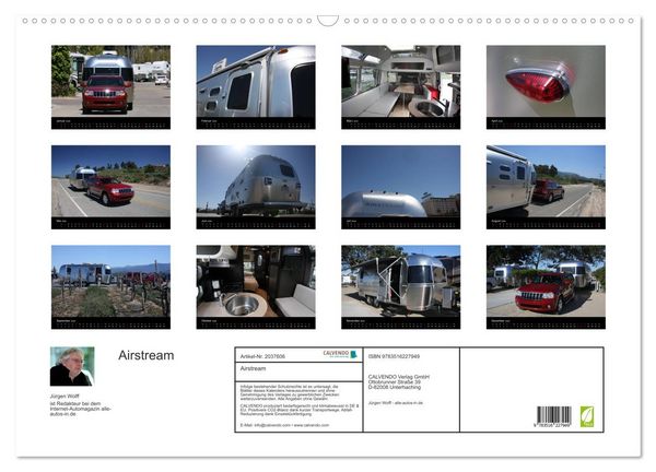 Produktbild: Airstream (Wandkalender 2026 DIN A2 quer), CALVENDO Monatskalender