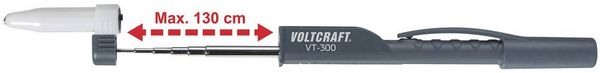 Produktbild: VOLTCRAFT VT-300 Wechselspannungsdetektor CAT II ausziehbar bis 130 cm, Durchgangpr&uuml;fer