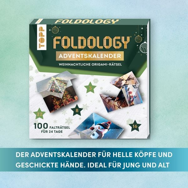 Produktbild: Foldology &ndash; Der Origami-R&auml;tsel-Adventskalender