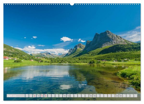 Produktbild: Norway / UK-Version (High Quality Premium Wall Calendar 2026 DIN A2 landscape),CALVENDO 12 Month Wall Calendar
