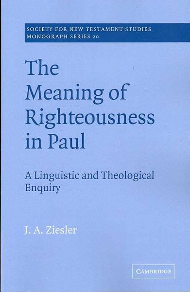 Produktbild: The Meaning of Righteousness in Paul