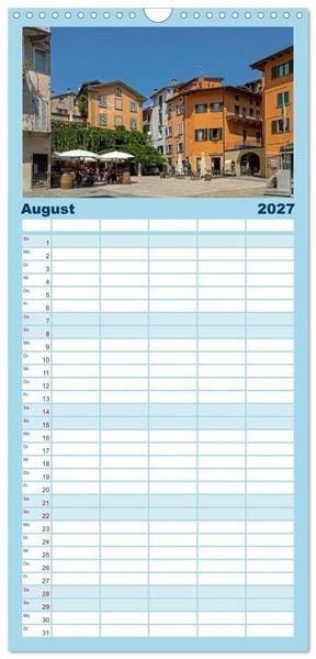 Produktbild: Familienplaner 2027 - Lago Maggiore - Mediterranes Flair umgeben von Bergen mit 5 Spalten (Wandkalender, 21 x 45 cm) CALVENDO