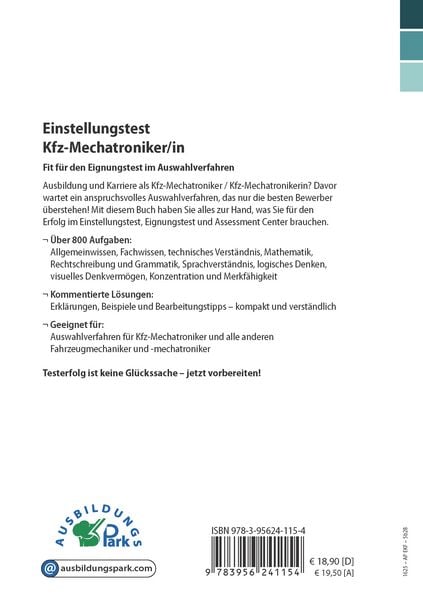 Produktbild: Einstellungstest Kfz-Mechatroniker