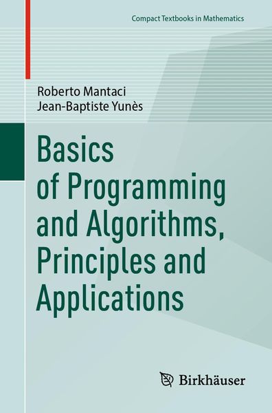 Produktbild: Basics of Programming and Algorithms, Principles and Applications