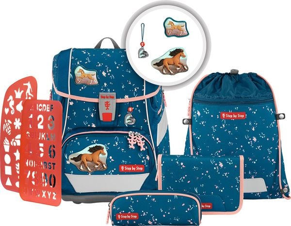 Produktbild: 2IN1 PLUS Schulranzen-Set Wild Horse Ronja, 6-teilig