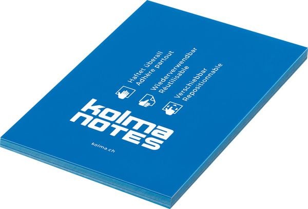 Produktbild: Haftnotizen A6 blau,100 Blatt