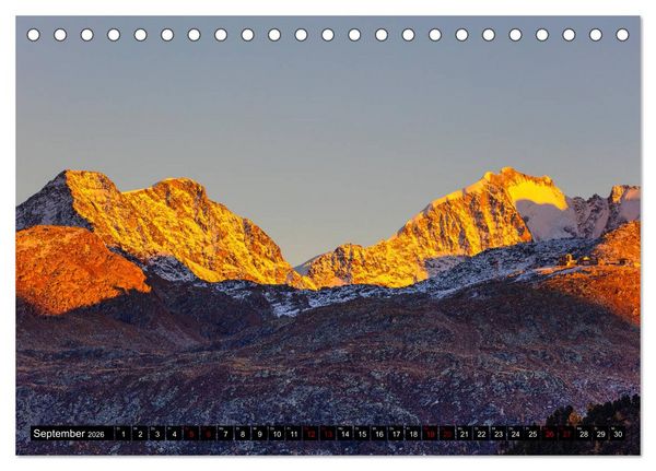 Produktbild: Piz Bernina - H&ouml;hepunkte aus dem Oberengadin (Tischkalender 2026 DIN A5 quer), CALVENDO Monatskalender