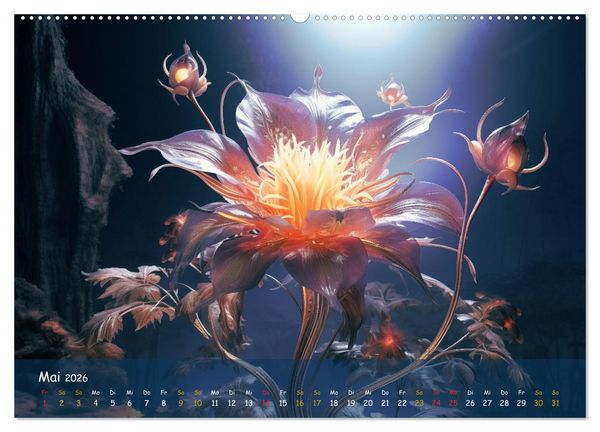 Produktbild: Exotische Pflanzen Close-up (hochwertiger Premium Wandkalender 2026 DIN A2 quer), Kunstdruck in Hochglanz