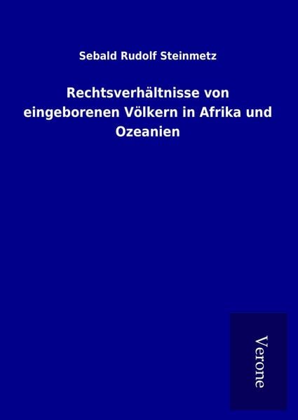 Produktbild: Rechtsverh&auml;ltnisse von eingeborenen V&ouml;lkern in Afrika und Ozeanien