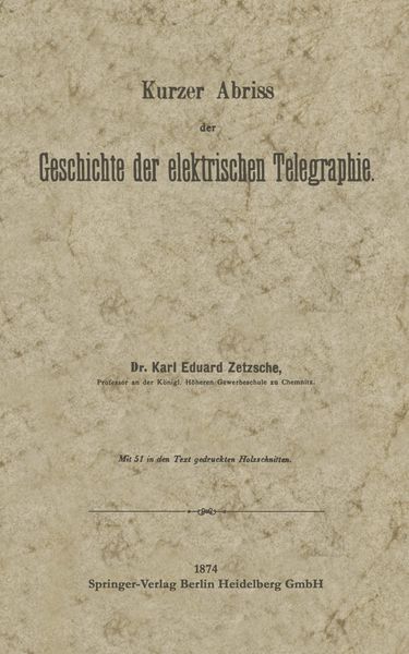 Produktbild: Kurzer Abriss der Geschichte der elektrischen Telegraphie