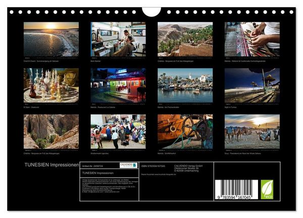Produktbild: TUNESIEN Impressionen (Wandkalender 2027 DIN A4 quer), CALVENDO Monatskalender