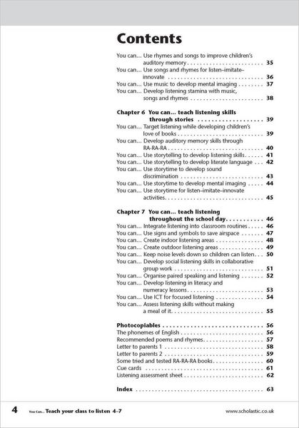 Produktbild: Teach your class to listen Ages 4-7