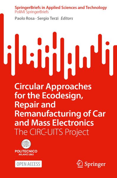 Produktbild: Circular Approaches for the Ecodesign, Repair and Remanufacturing of Car and Mass Electronics