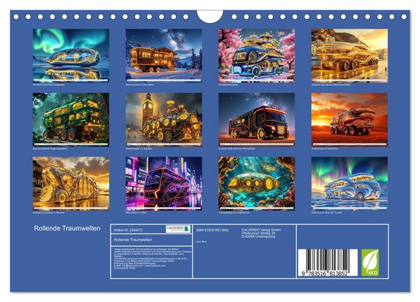 Produktbild: Rollende Traumwelten (Wandkalender 2027 DIN A4 quer), CALVENDO Monatskalender