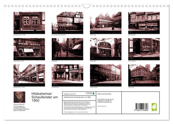 Produktbild: Hildesheimer Schaufenster um 1900 (Wandkalender 2026 DIN A3 quer), CALVENDO Monatskalender