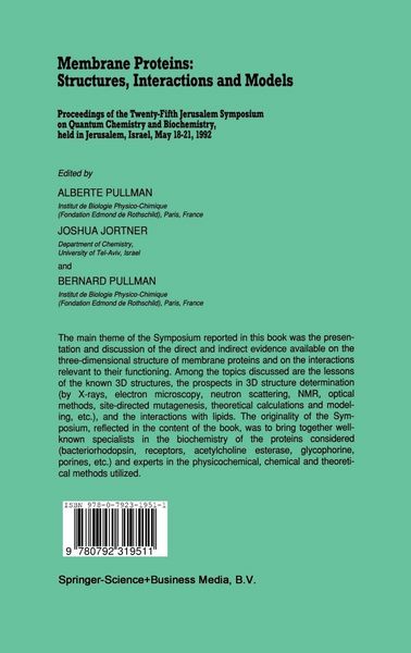 Produktbild: Membrane Proteins: Structures, Interactions and Models