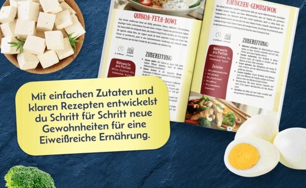 Produktbild: High-Protein-Kochbuch zum Abnehmen mit nur 5 Zutaten