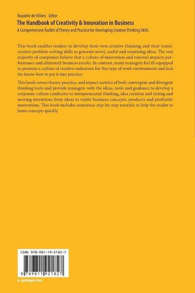 Produktbild: The Handbook of Creativity & Innovation in Business