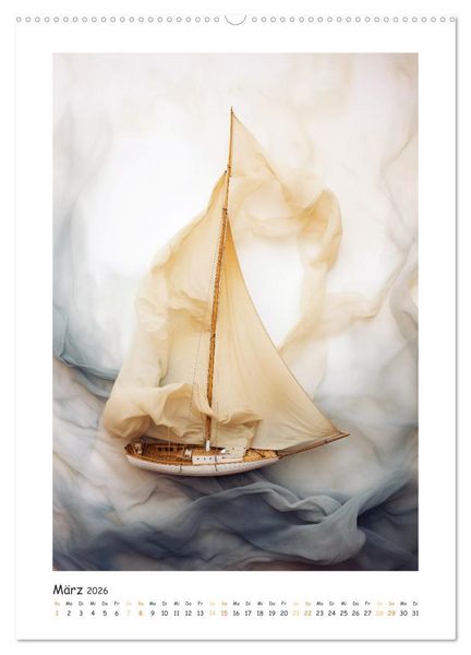 Produktbild: Maritime Kunst (Wandkalender 2026 DIN A2 hoch), CALVENDO Monatskalender