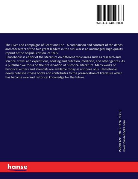 Produktbild: The Lives and Campaigns of Grant and Lee