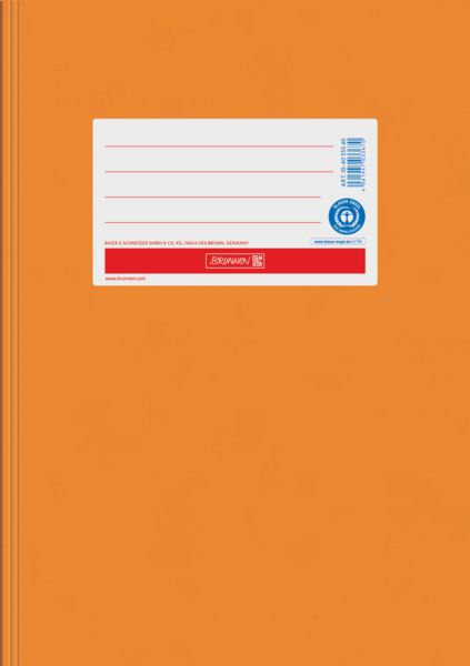 Produktbild: Brunnen Hefth&uuml;lle A5, Papier extrastark, orange