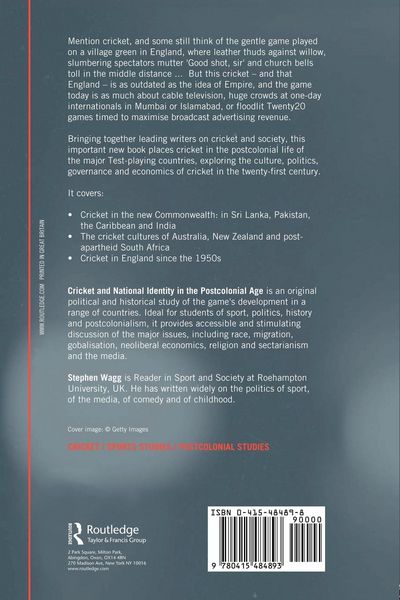 Produktbild: Cricket and National Identity in the Postcolonial Age
