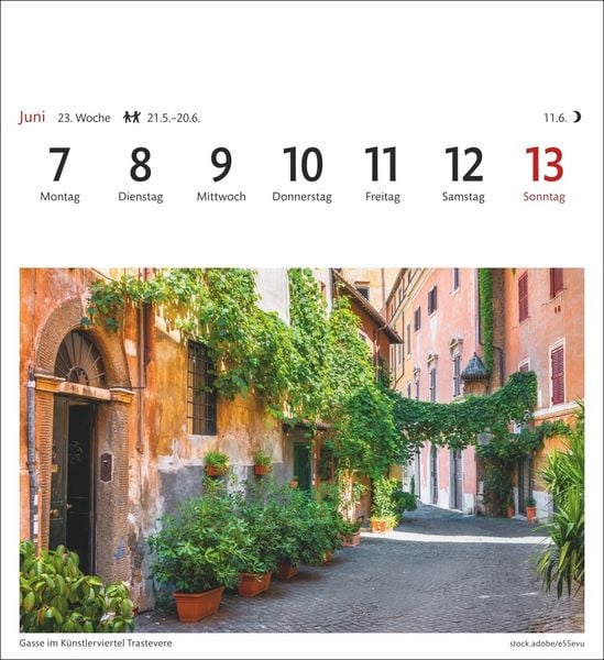 Produktbild: Rom Sehnsuchtskalender 2027 - Wochenkalender mit 53 Postkarten