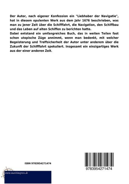 Produktbild: Beschreibung von der Kunst der Schifffahrt (1676)