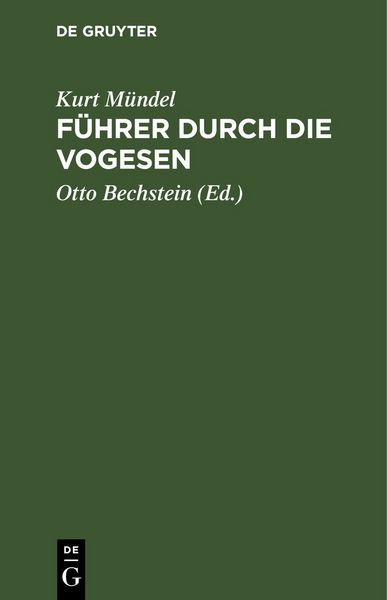 Produktbild: F&uuml;hrer durch die Vogesen