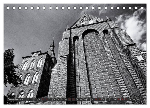 Produktbild: Ein Blick auf die Hansestadt Rostock (Tischkalender 2026 DIN A5 quer), CALVENDO Monatskalender